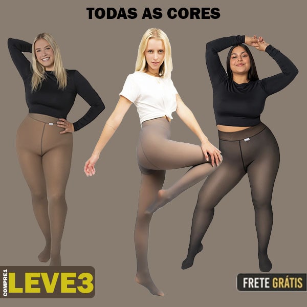 (Queima de Estoque🔥) Compre 1 e Leve 3 Meia Calça Pelúcida Lary™ (Somente Hoje)