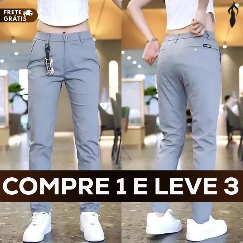 [Queima de Estoque🔥] Compre 1 Leve 3 Calça Feminina Social Em Seda SeFit™ (Somente Hoje)