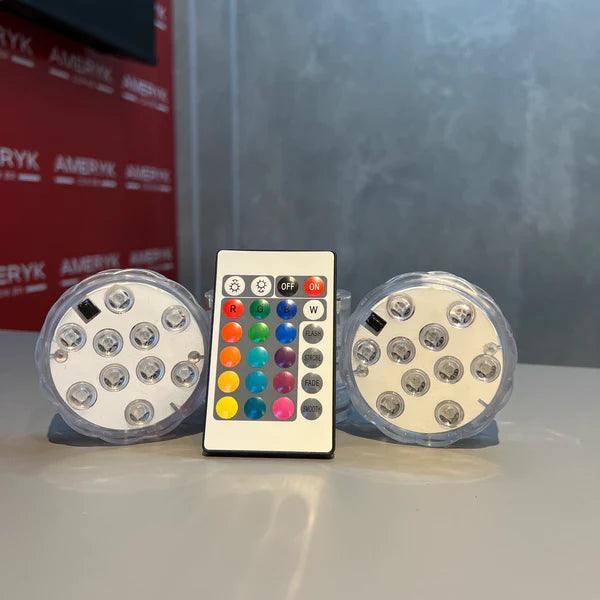Kit Luminárias de Piscina RGB Lumix™ - Sem Fio Com Controle Remoto + Brinde Exclusivo (Últimas Unidades) - Pop Store