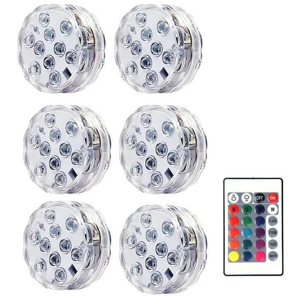 Kit Luminárias de Piscina RGB Lumix™ - Sem Fio Com Controle Remoto + Brinde Exclusivo (Últimas Unidades) - Pop Store