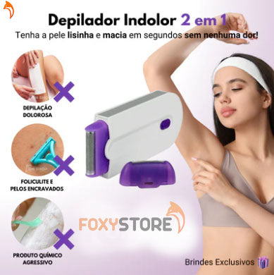 [Queima de Estoque🔥] Super Depilador Indolor FlexClean™ + Brinde Exclusivos (Somente Hoje)