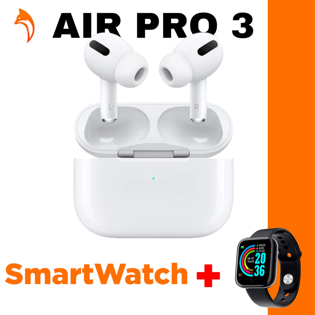 Air Phone Pro 3™ - Fone Bluetooth + SmartWatch (Ultimas Unidades) - Foxy Store