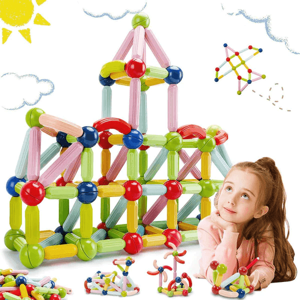 Magnetic Blocks™ - Blocos Magnéticos Educacionais + Brinde Exclusivo (Ultimas Unidades) - Pop Store